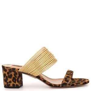 Aquazzura Leopard Print Sandals